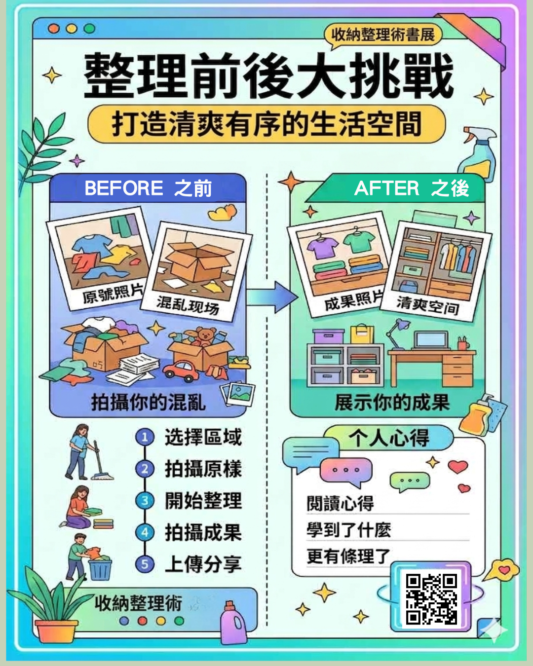 【整理前後大挑戰】上傳照片分享你的整理成果！